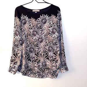 Loft Tunic Blouse, Black, SZ M